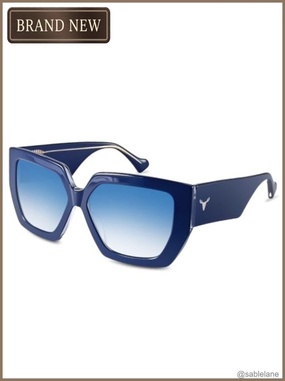 Oversized Polarized Square Sunglasses for Women UV400 Acetate